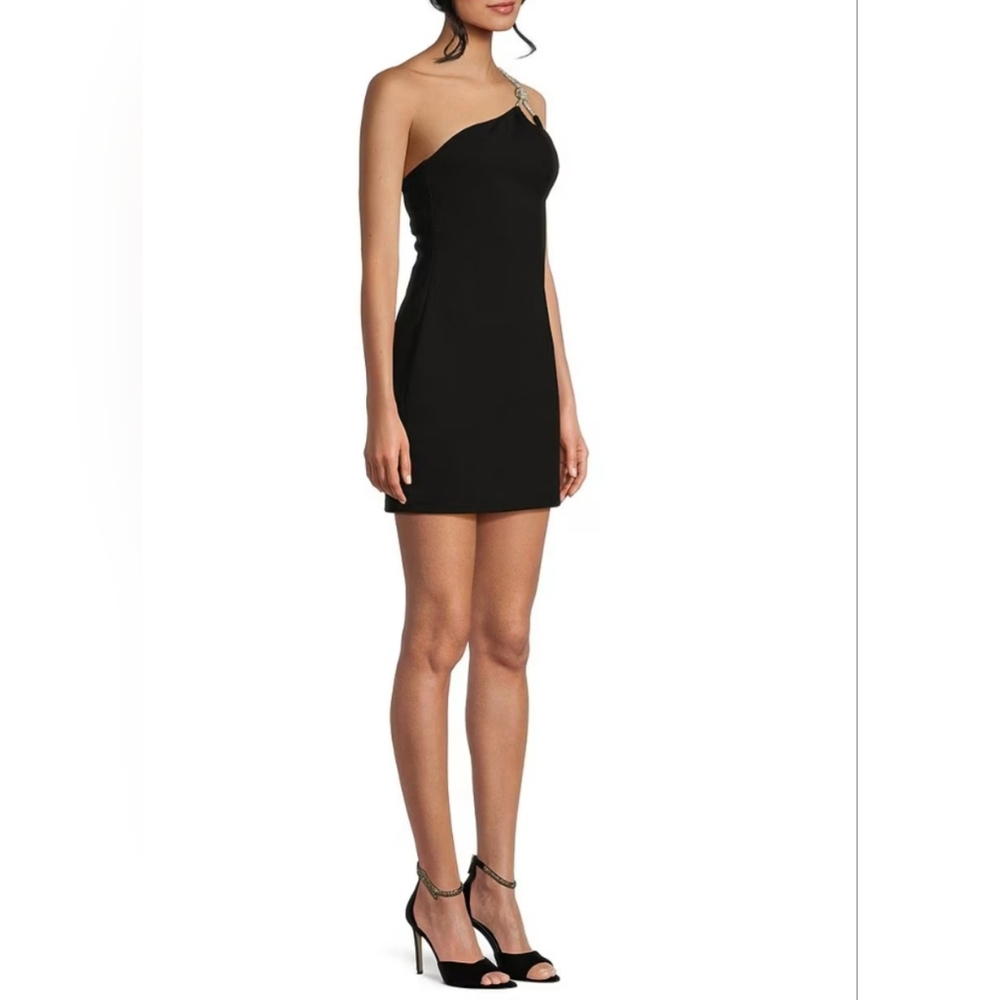 B. Darlin One Shoulder Mini Dress | Balck | Size 3/4